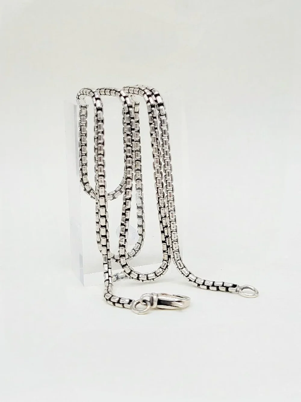 David Yurman Box Chain Necklace in Sterling Silver - 2.7mm - 20